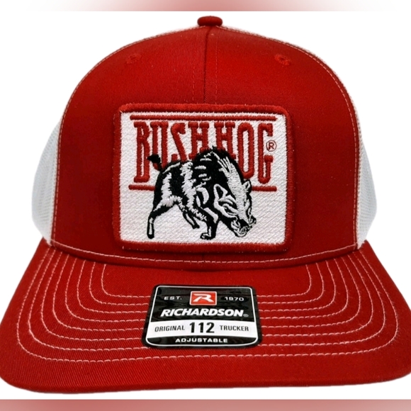 Bush Hog Machinery Outdoor Worker Forestry Richardson 112 Patch Hat Cap Gorra - Picture 1 of 8